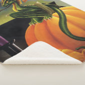 Pumpkin Dragon Cauldron Halloween Sherpadecke (3/4)