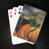 Pumpkin Dragon Cauldron Halloween Spielkarten