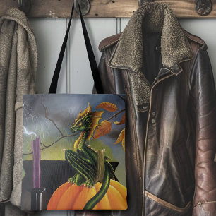 Pumpkin Dragon Cauldron Halloween Tasche