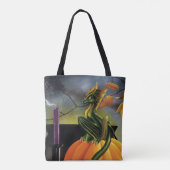 Pumpkin Dragon Cauldron Halloween Tasche (Rückseite)