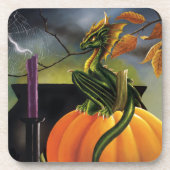 Pumpkin Dragon Cauldron Halloween Untersetzer (Vorderseite)
