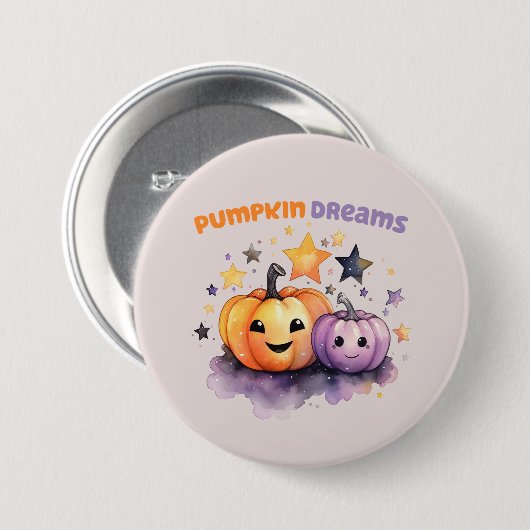Pumpkin Dreams Button (Vorne & Hinten)