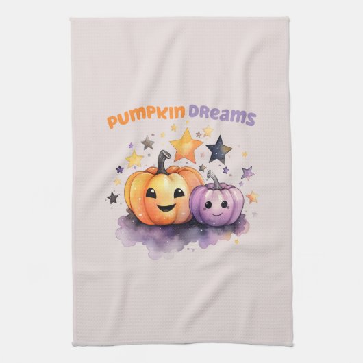 Pumpkin Dreams Geschirrtuch (Vertikal)
