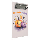 Pumpkin Dreams Mini Klemmbrett (Schrägansicht)