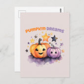 Pumpkin Dreams Postkarte (Vorne/Hinten)