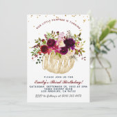 Pumpkin Dritter Geburtstag Einladung (Stehend Vorderseite)