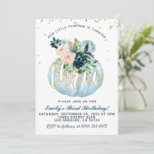 Pumpkin Dritter Geburtstag Einladung (Stehend Vorderseite)