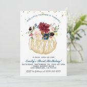 Pumpkin Dritter Geburtstag Einladung (Stehend Vorderseite)