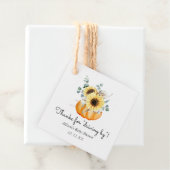 Pumpkin Drive by Baby Dusche Vielen Dank Geschenkanhänger (Beispiel)