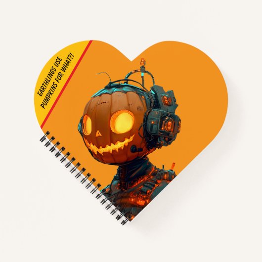 Pumpkin Droid Notizblock (Vorderseite)