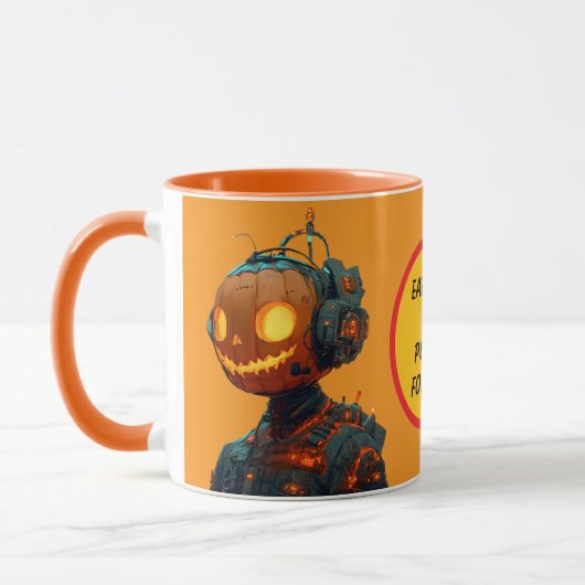 Pumpkin Droid Tasse (Links)
