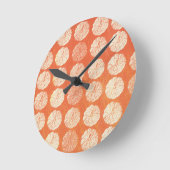 Pumpkin-Druckuhr Runde Wanduhr (Winkel)