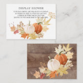 Pumpkin-Dusche im Herbst Begleitkarte (Vorne/Hinten)