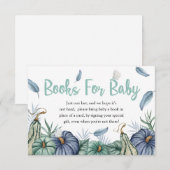 Pumpkin Dusty Blue Baby Duschbücher für Babykarten Einladung (Vorne/Hinten)