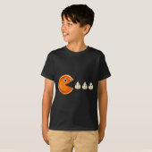 Pumpkin E Eating Whipped Cream Funny T-Shirt (Vorne ganz)