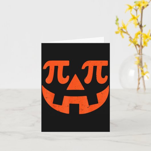 Pumpkin E Funny Math Thanksgiving Science Teacher Karte (Gelbe Blume)