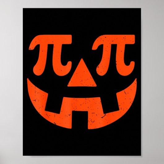 Pumpkin E Funny Math Thanksgiving Science Teacher Poster (Vorne)