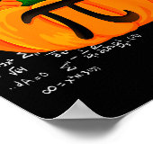 Pumpkin E Math Funny Halloween Thanksgiving Day Poster (Ecke)
