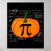 Pumpkin E Math Funny Halloween Thanksgiving Day Poster (Vorne)