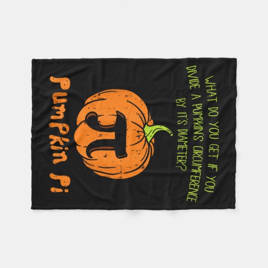 Pumpkin E Math Shirt Funny Halloween Thanksgiving  Fleecedecke (Vorderseite (Horizontal))