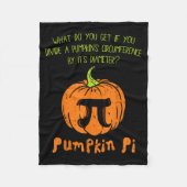 Pumpkin E Math Shirt Funny Halloween Thanksgiving  Fleecedecke (Vorderseite)
