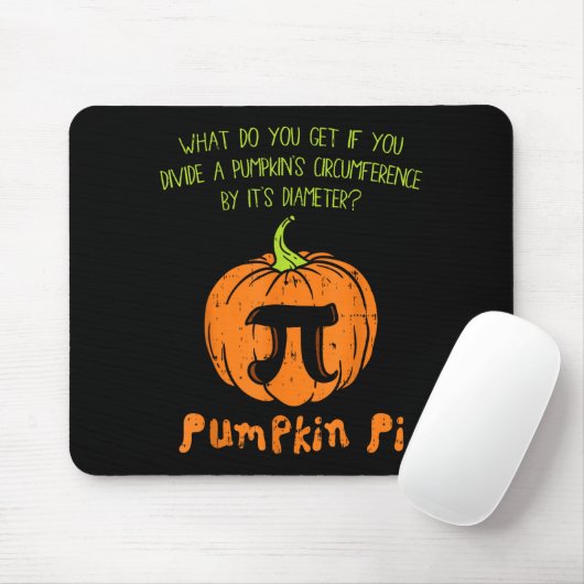 Pumpkin E Math Shirt Funny Halloween Thanksgiving Mousepad (Mit Mouse)