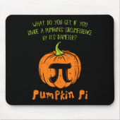 Pumpkin E Math Shirt Funny Halloween Thanksgiving Mousepad (Vorne)