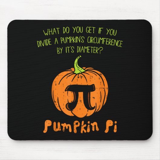 Pumpkin E Math Shirt Funny Halloween Thanksgiving  Mousepad (Vorne)
