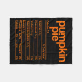 Pumpkin E Nutrition Fact Funny Thanksgiving Christ Fleecedecke (Vorderseite (Horizontal))