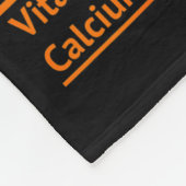 Pumpkin E Nutrition Fact Funny Thanksgiving Christ Fleecedecke (Ecke)