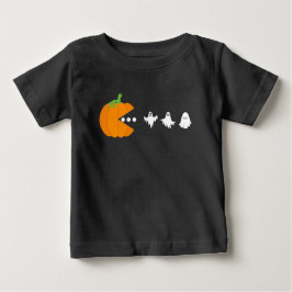 Pumpkin Eating Ghost Gamer Halloween Männer Frauen Baby T-shirt