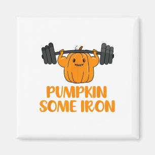 Pumpkin einige Eisen Spaß Halloween Gym Workout Li Magnet