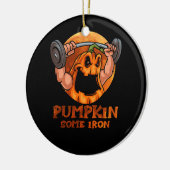 Pumpkin einige eiserne Funny Halloween Gym Workout Keramik Ornament (Links)