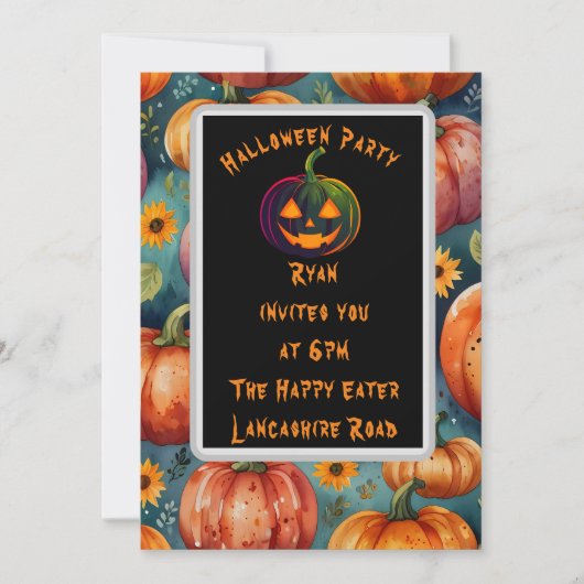 Pumpkin Einladung (Vorderseite)