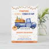 Pumpkin-Einladung Einladung (Stehend Vorderseite)