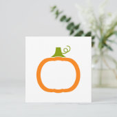 Pumpkin Einladung mit Platz für Ihren Text (Stehend Vorderseite)