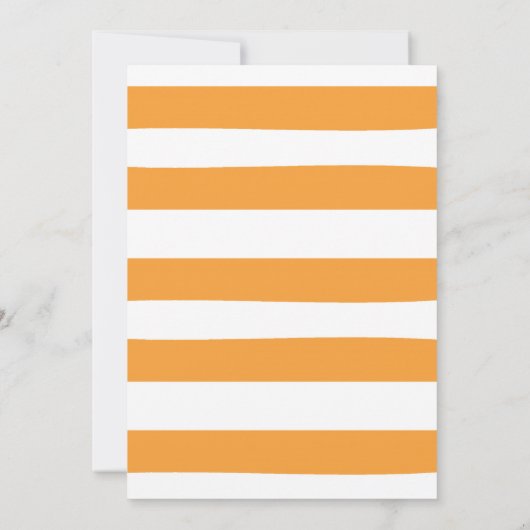 Pumpkin Einladung zum ersten Geburtstag (Rückseite)