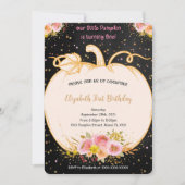 Pumpkin Einladung zum ersten Geburtstag (Vorderseite)