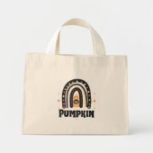 Pumpkin Elegant Black Rainbow Mini Stoffbeutel (Vorne)