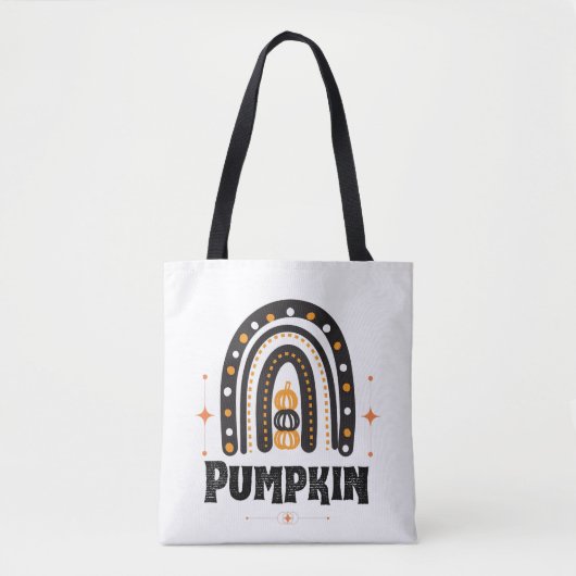 Pumpkin Elegant Black Rainbow Tasche (Vorderseite)