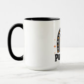 Pumpkin Elegant Black Rainbow Tasse (Links)