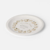 Pumpkin Elegant Herbst Herbstdusche Pappteller (Schrägansicht)