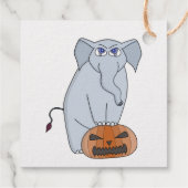 Pumpkin Elephant Geschenkanhänger (Rückseite)