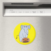 Pumpkin Elephant Magnet (In Situ (Geschirrspüler))