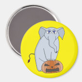 Pumpkin Elephant Magnet (Vorderseite/Rückseite)