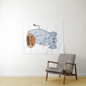 Pumpkin Elephant Wandteppich (Beispiel (Horizontal))