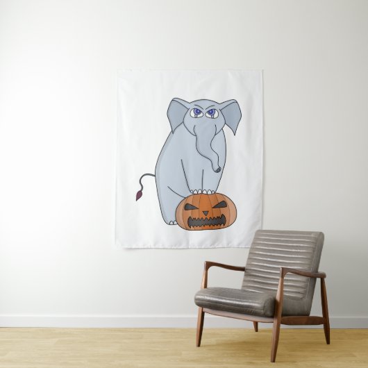 Pumpkin Elephant Wandteppich (Beispiel)