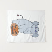 Pumpkin Elephant Wandteppich (Vorderseite (Horizontal))