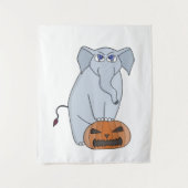 Pumpkin Elephant Wandteppich (Vorderseite)