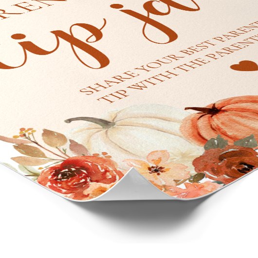 Pumpkin Eltern Tipp Jar Ratgeber Schild Kinderdusc (Ecke)